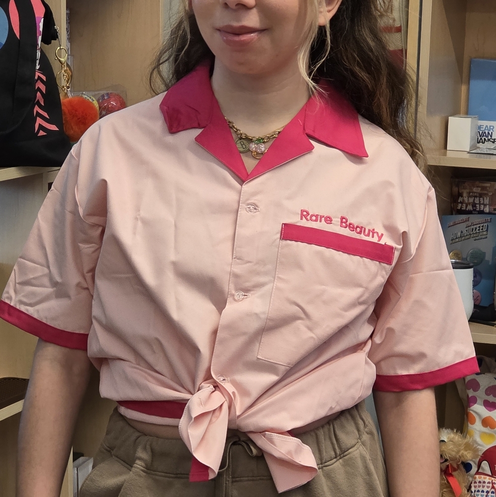 Custom Rare Beauty Bowling Shirt Brand new without tags. Size small - Picture 5 of 6